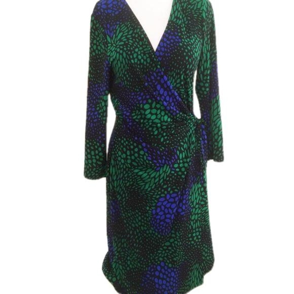 Anne Klein Dresses & Skirts - Sold🔥Anne Klein Multicolored Geometric Wrap Dress